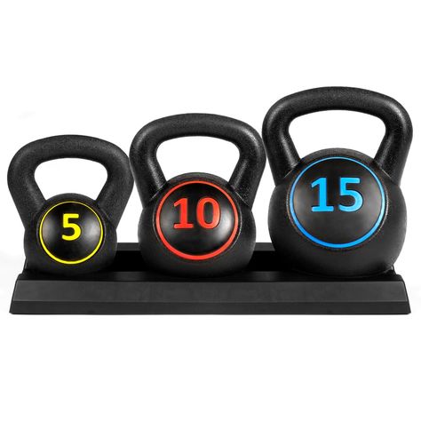 Best Home Gym Equipment From Walmart | POPSUGAR Fitness Kettlebell Set, Kettlebell Cardio, Kettlebell Circuit, Best Home Gym Equipment, Kettlebell Training, Weight Set, Home Gym Equipment, Strength Training Workouts, Kettlebell Workout