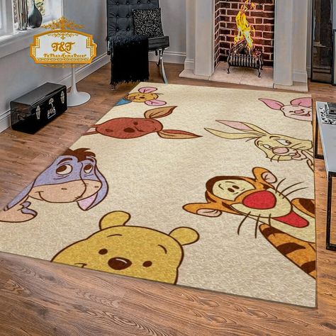 Tigger Nursery Theme, Winnie The Pooh Bookshelf, Yellow Winnie The Pooh Nursery, Winnie The Pooh Rugs, Whinny Pooh Nursery, Winnie The Pooh Sewing Pattern, Winnie The Pooh Nursery Rug, Winnie The Pooh Themed Room, Soft Nursery Ideas