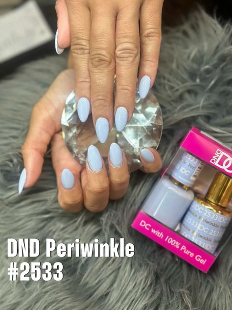 DND Periwinkle #2533  | Gallery posted by Priscilla Jane  | Lemon8 Dnd Periwinkle, Dnd Light Blue, Diy Nails Tutorial, Pastel Blue Nails, Dnd Nail Polish, Light Blue Nails, Baby Blue Nails, Dnd Gel Polish, Nails Colors