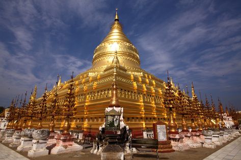 pagode Shwezigon, Bagan, shwezigon pagoda | Philippe GUY | Flickr Pagoda Pictures, Pagoda Photography, Mandalay Pagoda, Shwe Dagon Pagoda Wallpaper, Shwezigon Pagoda, Shwe Dagon Pagoda Photo, Myanmar Travel, Cute Boyfriend Pictures, Bagan