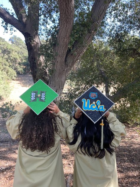 Ucla Grad Cap, Ucsd Grad Cap, Uf Grad Cap, Syracuse Grad Cap, Meme Grad Cap Ideas, Grad Cap Decorated, Cap Decorations, Grad Cap