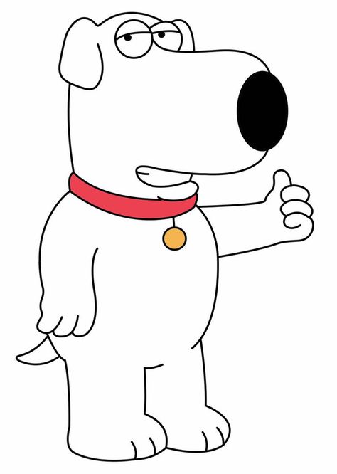 Family Guy Character Drawings, Brian From Family Guy, Griffin Drawing, Brian Family Guy, The Simpsons Guy, I Griffin, Family Guy Cartoon, Brian Griffin, Family Guy Quotes