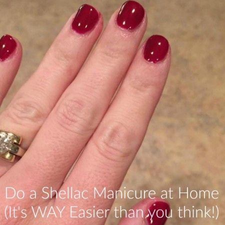 Find out How to Do Shellac Nails at Home easy and on a budget! This is so easy you'll never go back to the salon again! Nails At Home Easy, Diy Gel Nails At Home, Shellac Nails At Home, Gel Nail Polish At Home, Black Nail Tips, Shellac Designs, Diy Gel Nails, Nails Shellac, Shellac Manicure