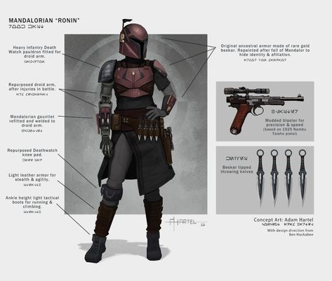 ArtStation - Ronin Mando, Adam Hartel Crimson Dawn, Star Wars Bounty Hunter, Mandalorian Cosplay, Mandalorian Armor, Star Wars Fashion, Star Wars Trooper, Star Wars Characters Pictures, Star Wars Models, After The Fall