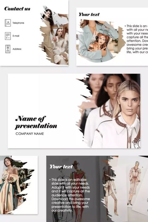 Free High Fashion PowerPoint Template - MasterBundles Collage. Powerpoint Fashion Design, Fashion Ppt Layout, Fashion Powerpoint Design, Fashion Ppt Template, Fashion Powerpoint Template, Fashion Presentation Layout, Fashion Portfolio Layout Presentation, Fashion Presentation Design, Fashion Design Presentation