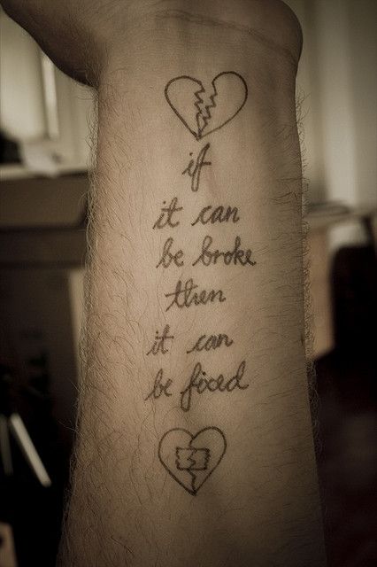 Describe your pin Damaged Goods Tattoo, Lost Love Tattoo, Tattoo Quotes For Men, Tattoo Quotes About Strength, Small Tattoos With Meaning, Bloc Party, Shattered Dreams, Heart Break, True Romance