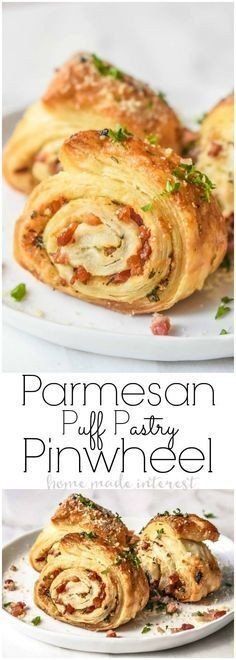 Parmesan Puff Pastry, Holidays Appetizers, Puff Pastry Recipes Appetizers, Appetizer Bread, Pastry Pinwheels, Puff Pastry Pinwheels, Puff Pastry Appetizers, Pastry Appetizer, Easy Puff