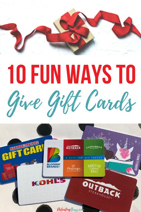 "10 Creative Ways to Present Gift Cards: Fun and Unique Ideas" How To Give Gift Cards Ideas Creative Birthday, Mens Gift Card Ideas, Gift Card Note Ideas, Ways To Display Gift Cards As A Gift, Display Gift Cards For Gift, Gift Card Baskets Ideas, Gift Basket With Gift Cards, Presenting Gift Cards Cute Ideas, Fast Food Gift Card Basket