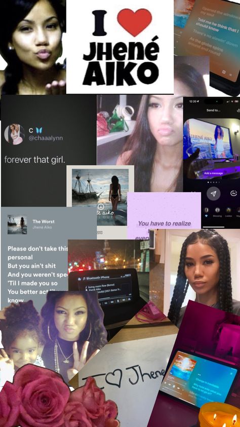 R And B Aesthetic, Ways Jhene Aiko, Jhene Aiko Album, Rnb Aesthetic, Big Sean And Jhene, Pretty Wallpaper Ipad, Celebrity Selfies, Cute Home Screens, Cute Lockscreens