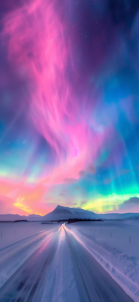 Aurora Sky Aesthetic, Northern Lights Aesthetic Wallpaper, Aurora Wallpaper Iphone, Aurora Wallpaper Aesthetic, Snow Wallpaper Aesthetic, Northern Lights Aesthetic, Northern Lights Background, Aurora Background, Northern Lights Landscape