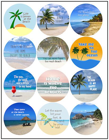 Our free printable Beach Sayings 2-1/4″ Magnet Designs will make a great addition or start to your fridge magnet design collection. These 2-1/4″ designs are intended for use in making 2-1/4″ round refrigerator magnets. Fridge Magnet Quotes, Fridge Magnet Design, Beach Sayings, Magnetic Energy, Diy Magnets, Magnet Design, Magnet Quotes, Printed Magnets, Magnet Crafts