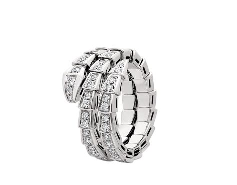 Serpenti Viper Ring Bvlgari Serpenti Ring, Rings Bvlgari, Bvlgari Ring, Coil Ring, Bvlgari Jewelry, Bvlgari Serpenti, Ring White Gold, Gold Ring Sets, White Gold Ring