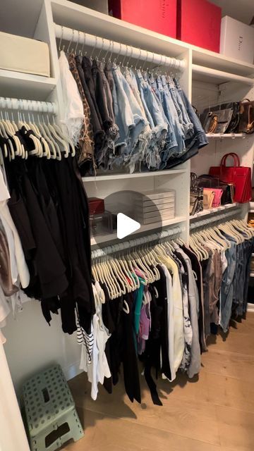 Jennifer Cohen on Instagram: "PRIME DAY DEALS🏆 comment “PRIME” for everything you need to create an organized home for less 🙌🏻 . . . . . . . #amazon #amazonhome #amazonhomefinds #amazonorganization #organization #amazonprime #amazondeals #amazongadgets #amazonmusthaves #amazonfavorites" Ideas For Organizing Closets, Two Closets In One Room Ideas, Bedroom Closet Inspirations, Walk In Closet Ideas Organization, Closet Organization Ideas Drawers, Legging Storage Ideas Closet, Short Organization Closet, Closet Gadgets, Inside Closet Organization Ideas