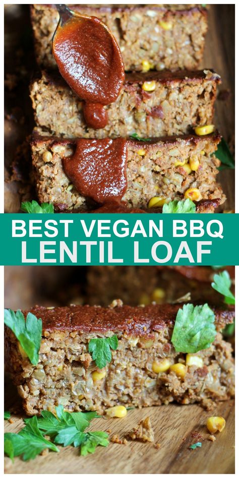 Lentil Loaf, Vegan Barbecue, Favorite Dinner, Recipe Breakfast, Cook Recipes, Simple Dinner, Vegan Main Dishes, Vegetarian Recipe, Health Recipes