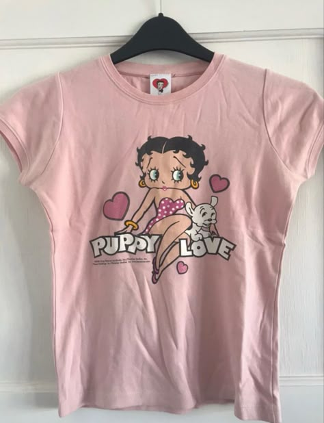 Pink Preppy Shirt, 2000s Shirts Graphic Tees, Omighty Clothes, Morning After Party, 2000s Shirts, Twin Peaks Laura, Twin Peaks Laura Palmer, Betty Boop Posters, Christian Svg Files