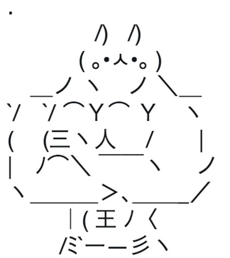 Original Buff Bunny | Sign Bunny | Know Your Meme Text Emoji Art, Bunny Meme, Meme Text, Keyboard Symbols, Cat Text, Cool Text Symbols, Emoji Texts, Bunny Sign, Cute Text Symbols