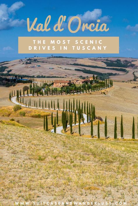 The most scenic drives in Tuscany Tuscany Itinerary, Italy 2023, Florence Italy Travel, Val D Orcia, Toscana Italy, Tuscany Travel, Amazing Landscapes, Sorrento Italy, Under The Tuscan Sun