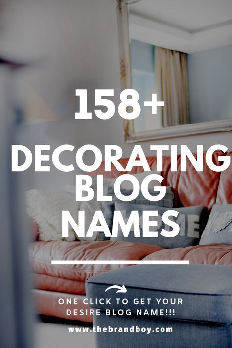 Home Decor Business, Business Name Ideas, Decor Business, Home Decor Brand, Creative Names, Best Small Business Ideas, Names Ideas, Blog Names, Name Ideas