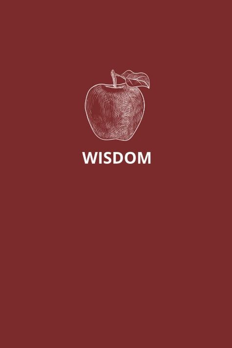 Wisdom: Apple Design, Blank Lined Notebook Journal  Paperback Apple Notebook, Educator Gifts, Journal Features, Teacher Notebook, Apple Design, Notebook Journal, Lined Notebook, Heart On, Journal Inspiration