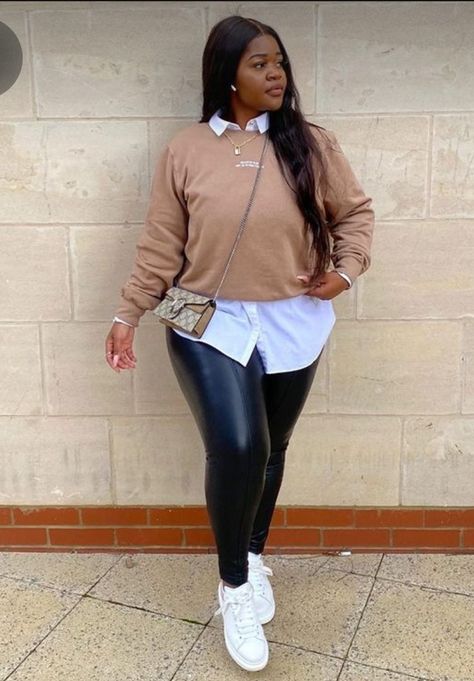 Curvy Winter Outfits, Curvy Casual Outfits, Plus Size Winter Outfits, Plus Size Baddie Outfits, Look Legging, Stylish Work Attire, Business Casual Outfits For Work, Mode Casual, Looks Street Style