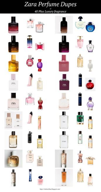 Zara Perfume Dupes: 40 Plus Luxury fragrances - ChicKeyBlue Best Luxury Perfumes For Women, Zara Perfumes Woman, Best Perfume Combos For Women, Zara Parfum For Women, Zara Duplicate Perfume, Perfume Duplicates, Best Zara Perfume For Women, Zara Perfume Duplicates, Zara Parfum