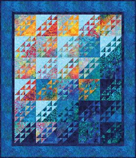 Quilt Inspiration: Free Pattern Day ! Beach and Ocean quilts Seascape Quilts, Ocean Waves Quilt, All People Quilt, Coastal Quilts, Hst Quilts, Storm At Sea Quilt, Geese Quilt, Ocean Quilt, Quilted Table Runners Christmas