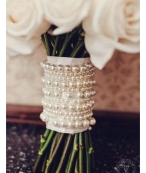 Wedding Concept, Bouquet Wrap, Pearl Strand, Know What You Want, Bride Bouquets, Pearl Wedding, Beautiful Bouquet, Rose Bouquet, A Flower