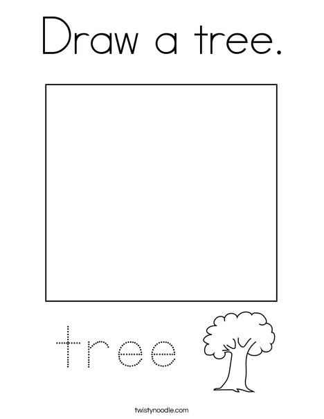 Draw a tree Coloring Page - Twisty Noodle Tree Writing Activities, Different Types Of Trees Preschool, Parts Of A Tree Preschool Craft, Tree Prek Activities, Tree Preschool Theme, Preschool Tree Theme, Tree Curriculum Preschool, All About Trees Preschool, Trees Study Preschool