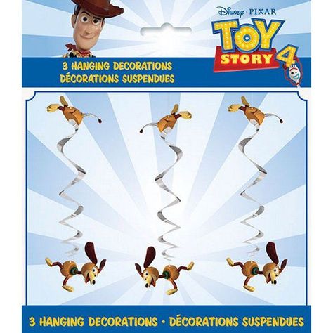 Check out Disney's Toy Story 4 Hanging Swirl Decorations (3) from Birthday Express Toy Story Decorations, Diy Photo Booth Backdrop, Toy Story Party Decorations, Disney Classroom, Toy Story Movie, Toy Story Theme, Booth Backdrops, Story Birthday, Movie Birthday