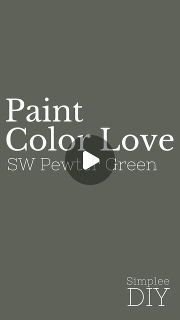 Loralee AhMu on Instagram: "Pewter Green by Sherwin Williams is a muted deep green that exudes sophistication and serenity.

Get ready to embrace a sense of timeless elegance and tranquility with Sherwin Williams’ Pewter Green.

It’s a color that effortlessly bridges the gap between traditional and modern design. It’s versatile, allowing you to pair it with a range of furnishings and decor styles. Whether used in a living room to evoke a sense of relaxation or in a dining room to create an intimate ambiance, Pewter Green adds depth and character to any space.

#paintcolorlove #paintcolorideas #interiorpaint #greenpaint #paintcolorconsultant #bedroominspo #laundryroomdesign #bathroomideas #sherwinwilliams #swcolorlove #swcolorforecast #swcolor" Pewter Green Sherwin Williams, Sherwin Williams Pewter Green, Green Sherwin Williams, Pewter Green, Colour Consultant, House Color, Laundry Room Design, Paint Colors For Home, Green Paint