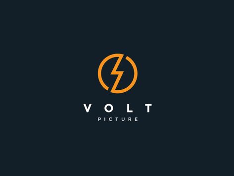 Volt Picture by minimalexa Electrical Company Logo, Electricity Logo, Electrician Logo, Solar Logo, Lightning Logo, Energy Logo, Logo Design Inspiration Branding, Real Estate Logo Design, Graphic Design Agency