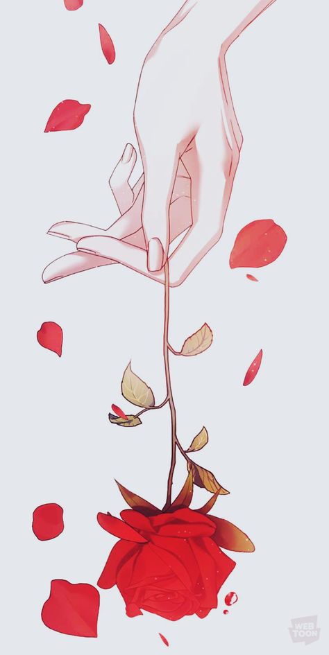 Anime Rose Aesthetic, Manhwa Aesthetic, Hand Wallpaper, Lily Wallpaper, Your Throne, Anime Lineart, Landscape Painting Tutorial, Anime Hands, Flower Art Drawing