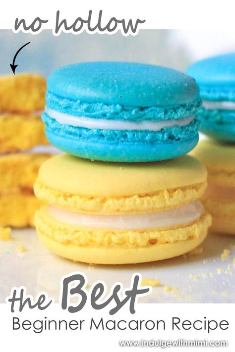 Macaron Recipe For Beginners, Perfect Macarons, Best Macaron Recipe, Easy Macaroons Recipe, Macarons Recipe Easy, French Macaroon Recipes, Macaron Template, French Macarons Recipe, Baking Techniques