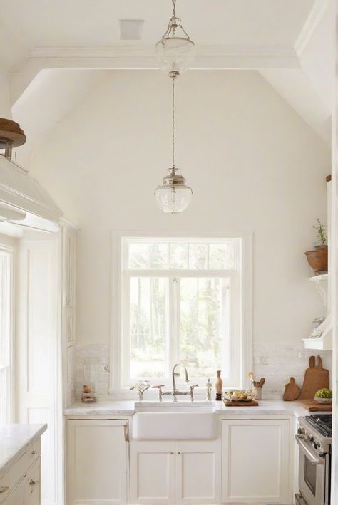 kitchen interior design, kitchen wall paint, kitchen color scheme, kitchen renovation Ballet White Cabinets, Ballet White Kitchen Cabinets, Ballet White Walls, White Cabinet Paint Color, White Walls Kitchen, Bm Ballet White, Ballet White Benjamin Moore, Ballet White, Coastal Palette