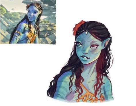 issa on Tumblr Tsireya Sketch, Blue Avatar, Avatar Fan Art, Avatar Movie, Woman Face, So Pretty, Art Sketches, On Tumblr, Profile Picture