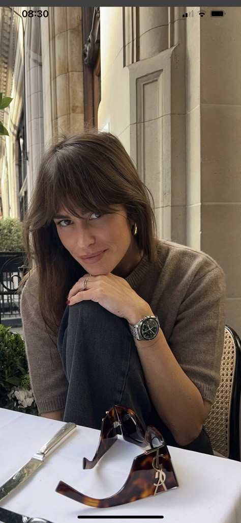 70s Inspired Haircut Long, French Bangs Asian Hair, French Girl Haircut Long, Long Layers With Face Framing Pieces Brunette, Long Hair French Bangs, French Side Bangs, French Bangs Fine Hair, French Fringe Bangs Short Hair, Bangs Formal Hairstyle