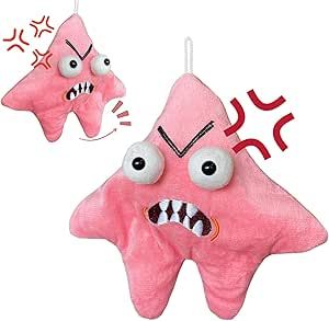 Grumpy Starfish,Pink Kicking Starfish Plush Pendant, Funny Spoofing Toy for Backpacks, Interactive Doll Ornament,Cute Schoolbag Pendant, Keychain, Suitable for Christmas, Halloween, Birthday Gifts… Star Plush, Star Face, Halloween Birthday Gifts, Kids Gift Guide, Halloween Birthday, Toys Shop, Pharmacy Gifts, Christmas Halloween, Starfish