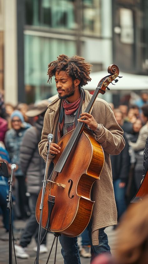 "Street #Cellist: A young #Musician passionately plays the #Cello at a bustling street event, surrounded by #Spectators. #Busking #LiveMusic #StreetPerformance #Crowd #AIArt #AIPhoto #StockCake ⬇️ Download and 📝 Prompt 👉 https://stockcake.com/i/street-cello-performance_1297246_843614". Cello Performance, Street Musicians, Street Musician, Fantasy Love, Street Performance, Halloween Men, Twelve Days Of Christmas, City Skyline, Live Music