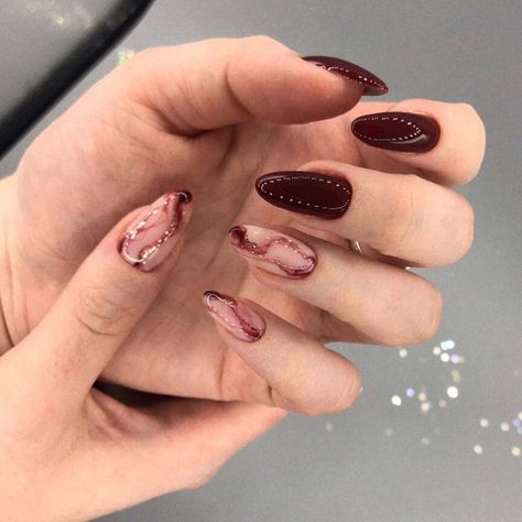 Wine Nails, Maroon Nails, Vintage Nails, Her Nails, Soft Nails, Pedicure Nail Art, Elegant Nails, Classy Nails, Chic Nails