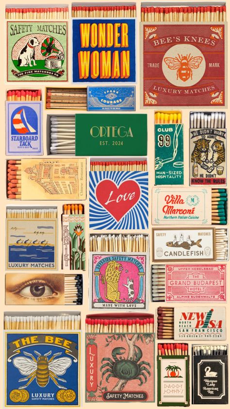 #vintage #matches #matchboxes #matchbox #wallpaper Vintage Matches, Scrapbook Printing, Matchbox Art, Wall Art Wallpaper, Pop Art Wallpaper, Collage Background, Journal Themes, Cute Patterns Wallpaper, Art Collage Wall