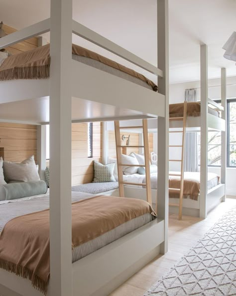 Room Ideas With Bunk Beds, Bunk Bed Bedroom Ideas, Industrial Bunk Beds, Bunk Bed Designs For Teens, Rustic Bunk Beds, Grey Bunk Beds, Unique Bunk Beds, Bunk Beds Small Room, Bunk Room Ideas