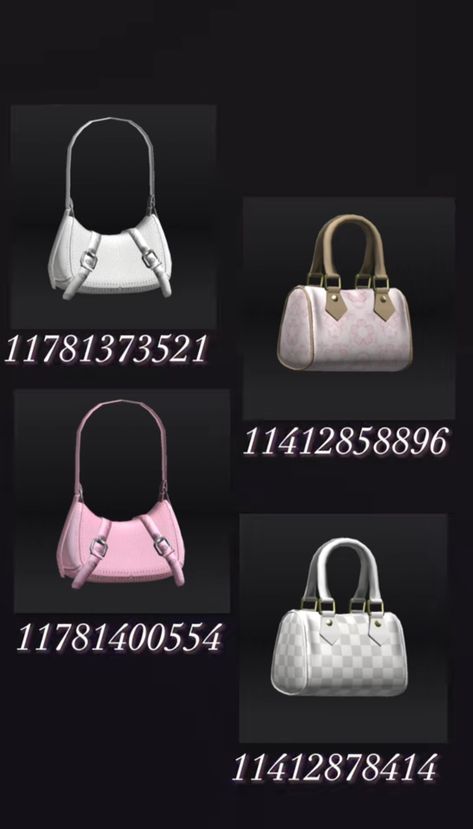 Bag Codes Brookhaven, Berry Avenue Codes Bag Y2k, Berry Ave Purse Codes, Berry Ave Bag Code, Bloxburg Purse Codes, Berry Avenue Codes Bag, Roblox Purse Codes, Berry Avenue Codes Accessories, Bloxburg Accessories