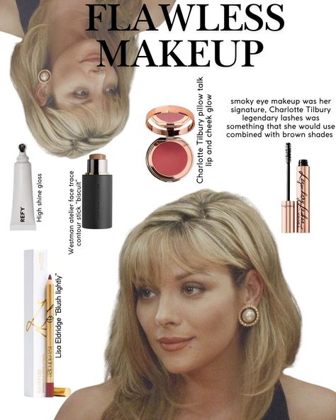 The one and only Samantha Jones everybody👄👛 #SATC #samanthajones #skincare #wellness #girlblog #skin #makeup #parfume #makeupguide #beauty #beautycontent #outfits #style #fashion #makeupguide #girlblog #beautyblog #selflove #selfcare Samantha Jones Style, Skincare Wellness, Lisa Eldridge, Samantha Jones, Contour Stick, Makeup Guide, Brown Shades, Pillow Talk, Flawless Makeup