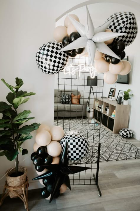 VANders first Birthday | CatchMyParty.com Outdoor Birthday Party Backdrop, Neutral Checkered Birthday, 2 Rad Birthday, Skater Birthday Party Ideas, Vans Themed Birthday Party, Rad Birthday Theme, Two Rad Birthday Party Boy, Mens Birthday Theme, 4 Birthday Party Boy