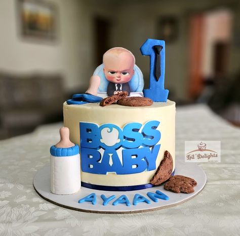 Boss Baby Cake for Ayaan 2nd Birthday Cake Boy, First Birthday Theme Boy, Sweet Birthday Cake, Boys First Birthday Cake, Boy Cakes, Boys 1st Birthday Cake, Baby Boy Birthday Cake, Sweet Sixteen Birthday Party Ideas