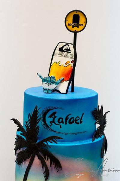 Surf Cake, Pool Party Cakes, 10th Birthday Parties, 10th Birthday, Cake Inspiration, Party Cakes, Pool Party, Cake Topper, Cake Toppers