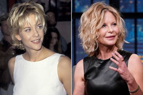 Meg Ryan's Hairstylist Breaks Down Her Iconic Hair, Then and Now (Exclusive) Meg Ryan Now, Meg Ryan Haircuts, Sally Hershberger, Meg Ryan Hairstyles, 90s Haircuts, Iconic Hair, The Meg, Tousled Hair, The Undone