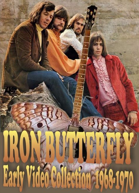 'Iron Butterfly'- In-A-Gadda-Da-Vida'........... Iron Butterfly, Classic Blues, American Bandstand, Time Of Our Lives, 3d Video, Rock N’roll, Butterfly Theme, Printed Art, Rock Legends