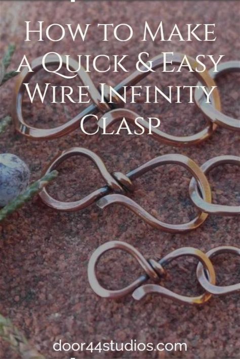 Diy Wire Necklace Clasp, Clasps For Jewelry Wire, Diy Jewelry Findings How To Make, Copper Electrical Wire Jewelry, Clasps For Jewelry Making, Wire Wrapped Jewelry Tutorials Heart, Jewelry Making Tutorials Free, Diy Clasps For Jewelry, Wire Bracelet Clasp