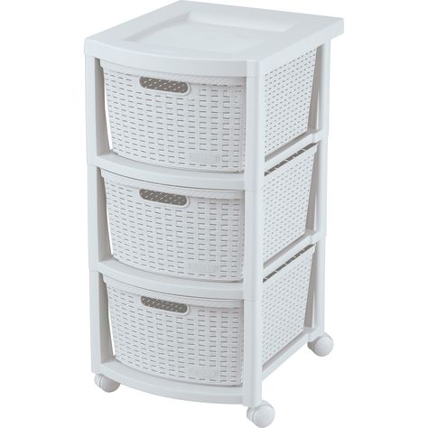 Free 2-day shipping. Buy Rimax Casual White Three Drawer Rolling Cart at Walmart.com Drawer Rolling Cart, Rolling Storage Cart, Rolling Storage, Mobile Storage, Rolling Cart, Storage Cart, 3 Drawer, Storage Solution, Storage Chest